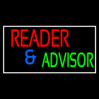 Red Reader And Green Advisor Neon Sign
