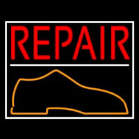 Red Repair Shoe Neon Sign