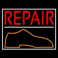 Red Repair Shoe Neon Sign