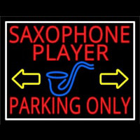 Red Sa ophone Player Parking Only 1 Neon Sign
