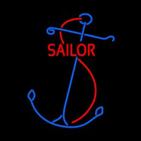 Red Sailor Logo Neon Sign