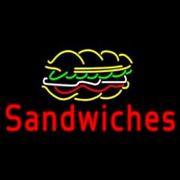 Red Sandwiches Neon Sign