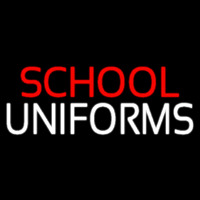Red School White Uniforms Neon Sign