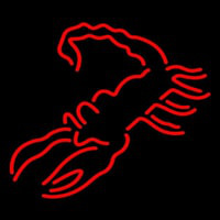 Red Scorpion Logo Neon Sign
