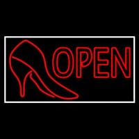 Red Shoe Open Neon Sign