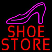 Red Shoe Store Neon Sign