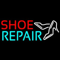 Red Shoe Turquoise Repair With Sandals Neon Sign