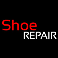 Red Shoe White Repair Neon Sign