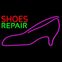 Red Shoes Green Repair Pink Sandal Neon Sign