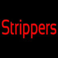 Red Strippers Neon Sign
