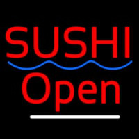 Red Sushi Open Neon Sign