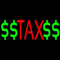 Red Ta  With Dollar Logo Neon Sign