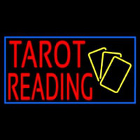 Red Tarot Reading Yellow Cards Neon Sign