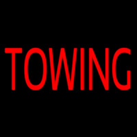 Red Towing Neon Sign