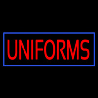 Red Uniforms Blue Border Neon Sign