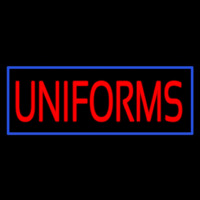 Red Uniforms Blue Border Neon Sign