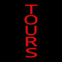 Red Vertical Tours Neon Sign