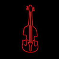 Red Violin Logo 1 Neon Sign