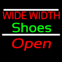 Red Wide Width Green Shoes Open Neon Sign