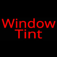 Red Window Tint Neon Sign