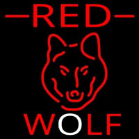 Red Wolf Head Beer Sign Neon Sign