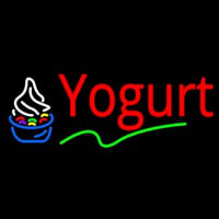 Red Yogurt Logo Neon Sign