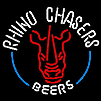 Rhino Chasers Large Beer Sign Neon Sign