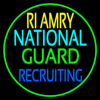 Ri Army National Guard Recruiting Neon Sign