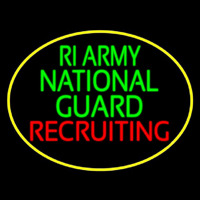 Ri Army National Guard Recruiting Neon Sign