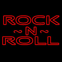 Rock N Roll Red Neon Sign