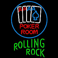 Rolling Rock Poker Room Beer Sign Neon Sign