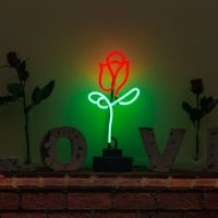 Rose Desktop Neon Sign