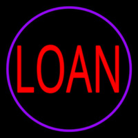 Round Loan Neon Sign