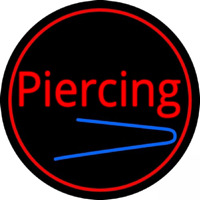 Round Piercing Neon Sign