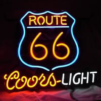 Route 66 Coors Light Neon Sign