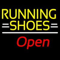 Running Shoes Open Neon Sign