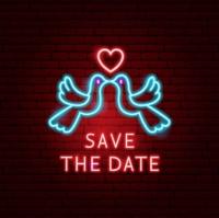 SAVE THE Date Neon Sign