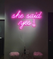 SHE SAID YES Neon Sign