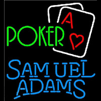 Samuel Adams Green Poker Beer Sign Neon Sign