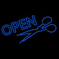 Scissor Open Neon Sign