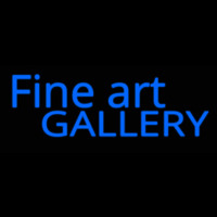 Script Letters Fine Art Gallery Neon Sign