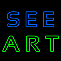 See Art Neon Sign