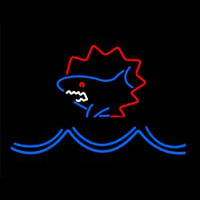 Shark And Wave Neon Sign