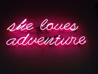 She loves adventure Neon Sign