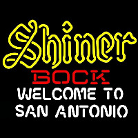 Shiner Bock Welcome To San Antonio Beer Sign Neon Sign