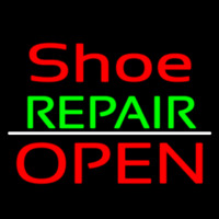 Shoe Repair Open Neon Sign