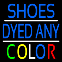Shoes Dyed And Color With Line Neon Sign