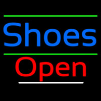 Shoes Open With Line Neon Sign