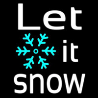 Sign Let It Snow Neon Sign