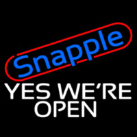 Snapple Yes We Re Open Neon Sign